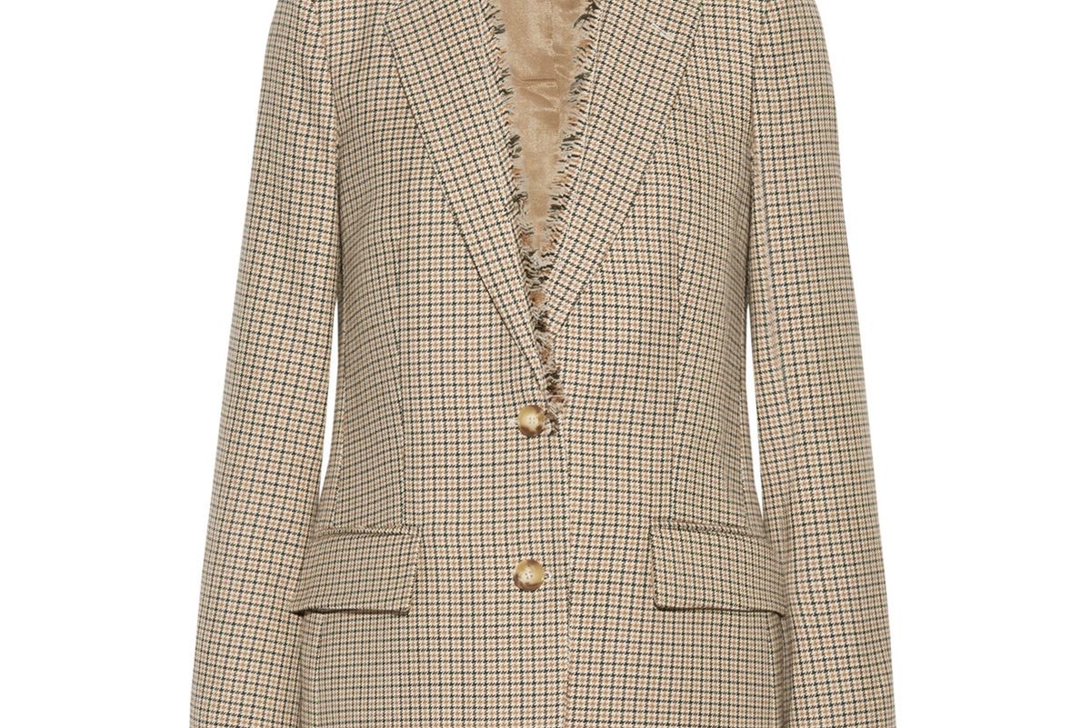 Checked Wool Blazer