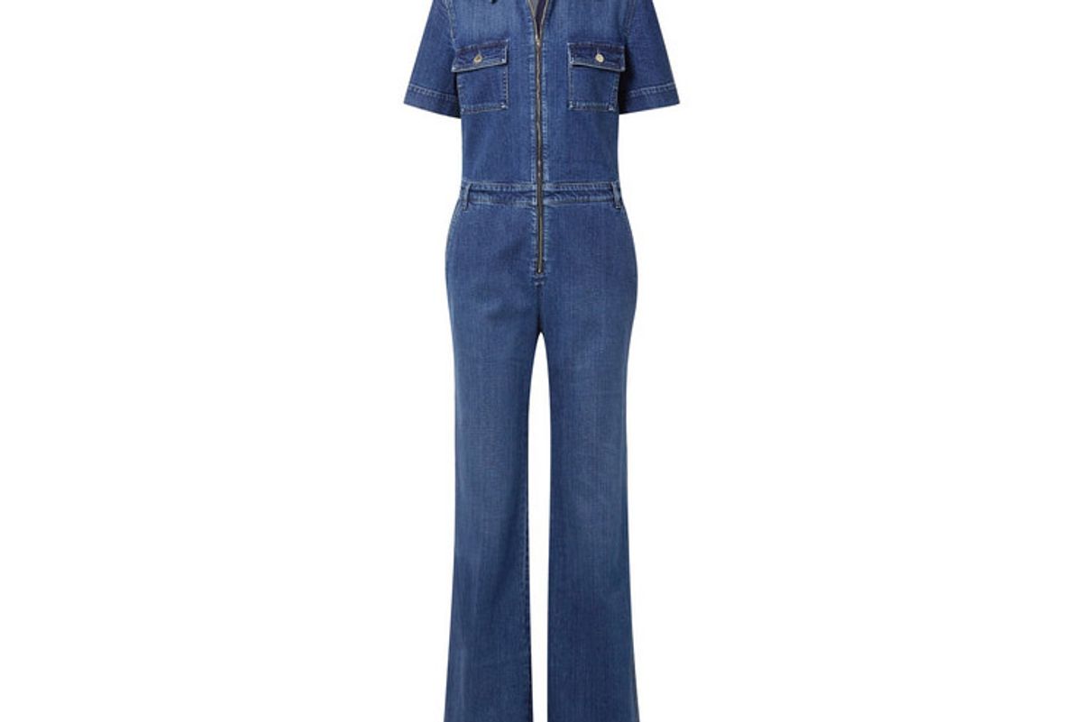 stella mccartney denim jumpsuit