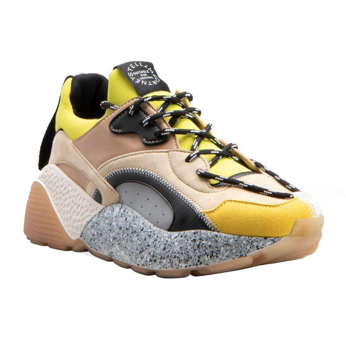 stella mccartney eclypse colorblock chunky fashion sneakers