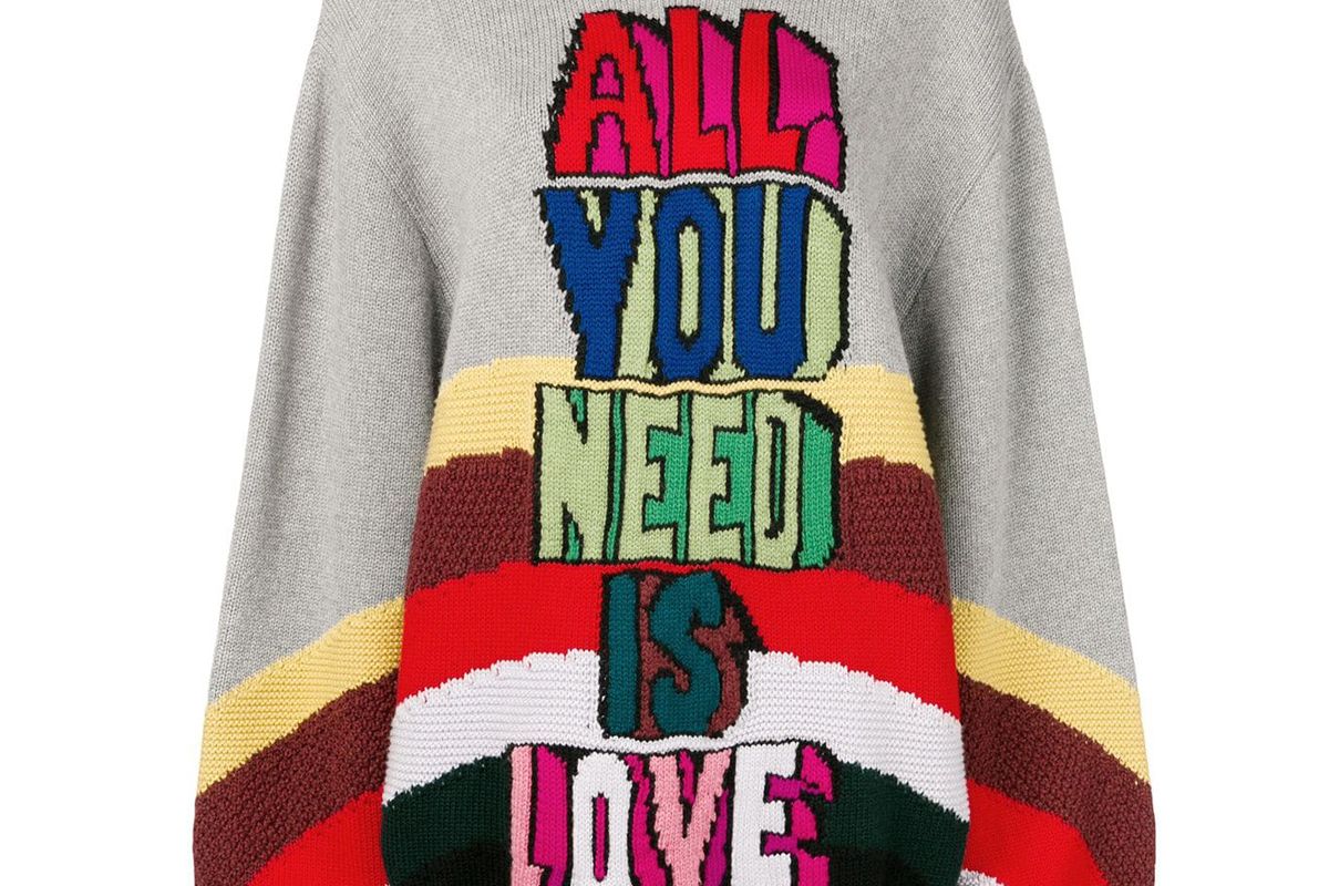 stella mccartney intarsia knit jumper