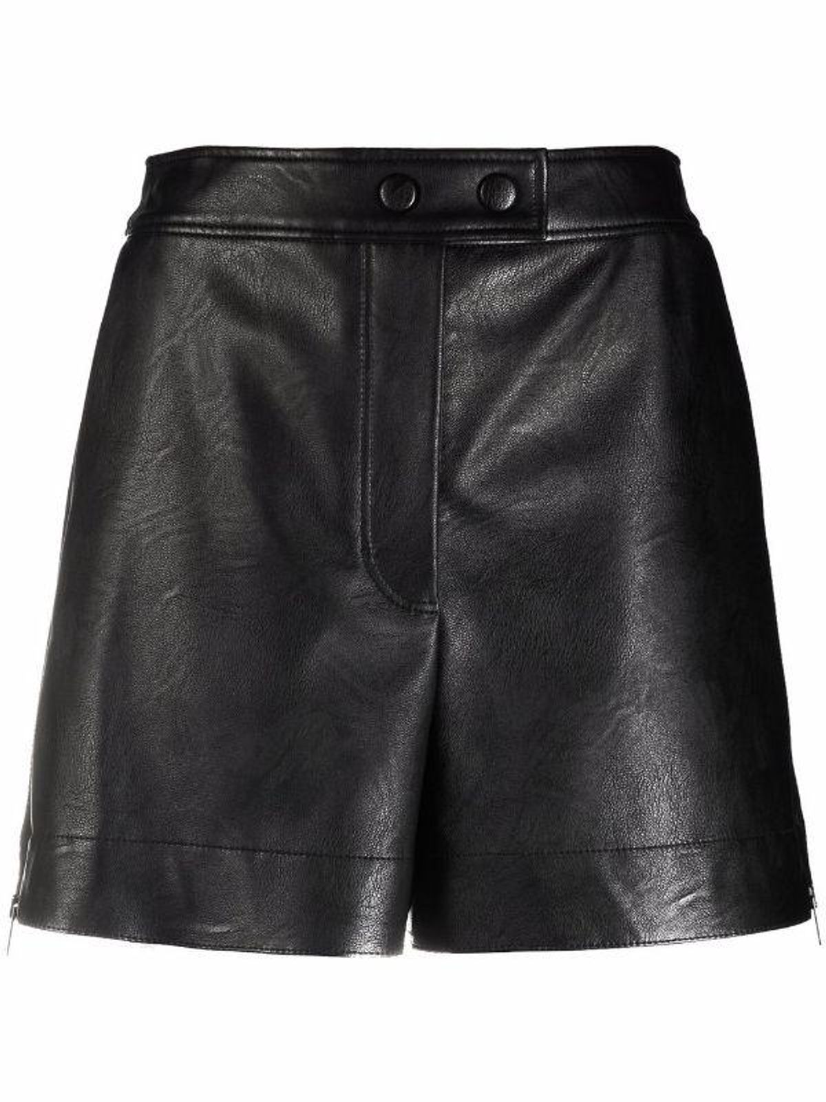 stella mccartney layla faux leather shorts