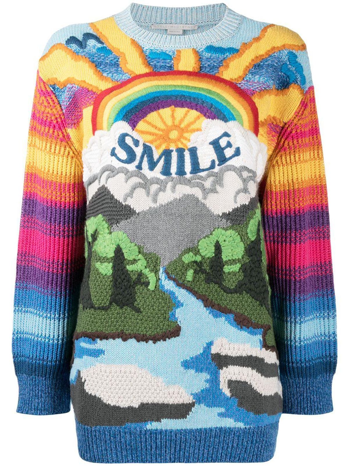 stella mccartney smile rainbow jumper