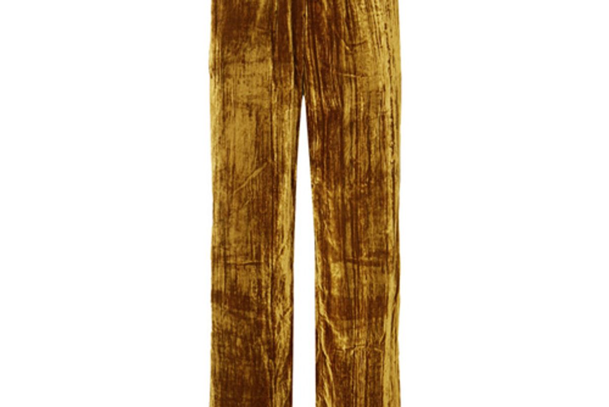 stine goya aileen crushed velvet pants