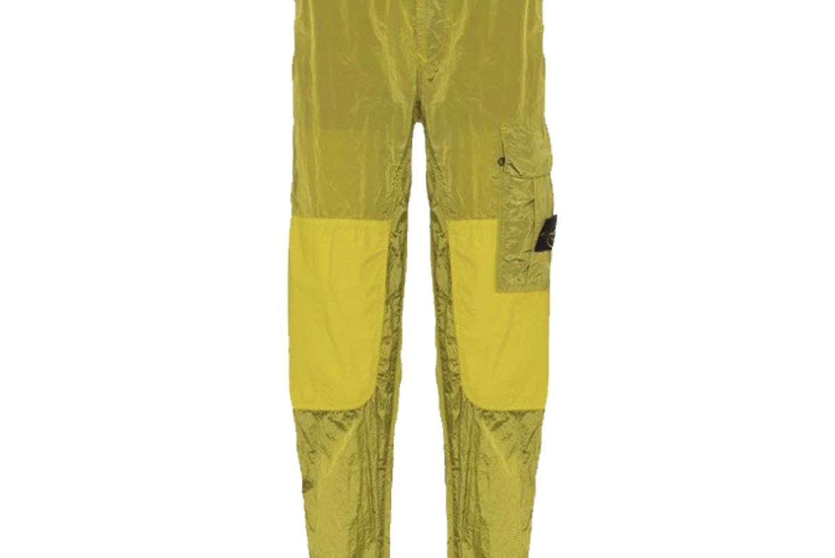 stone island patchwork utility trousers