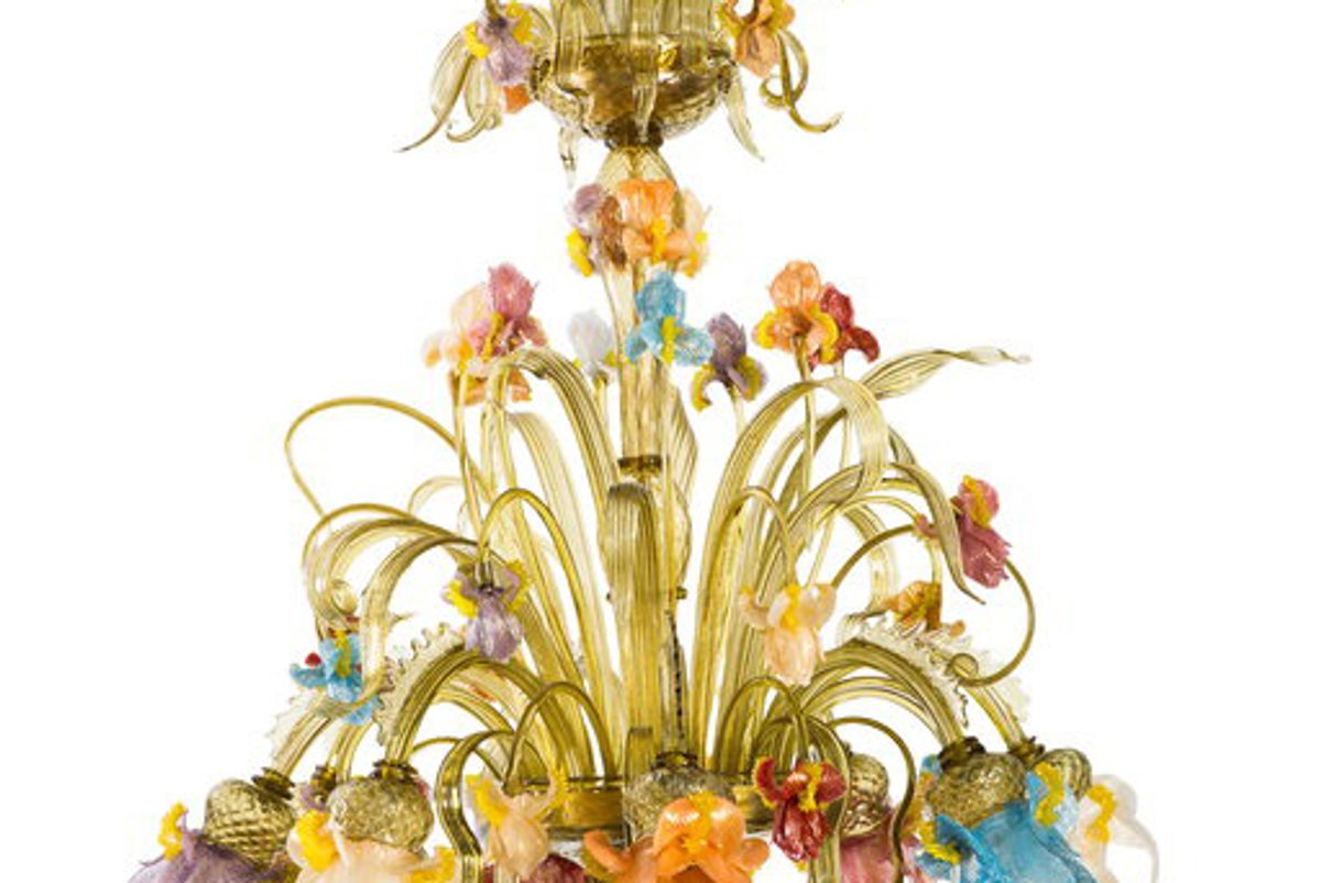 striulli vetri d'arte iris murano glass chandelier