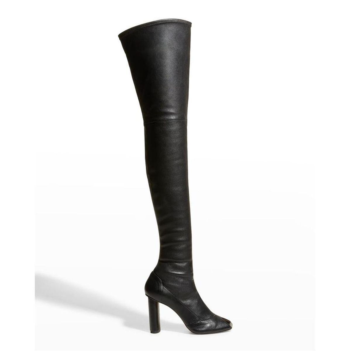 studio amelia thigh cast 90mm peep toe over the knee boots