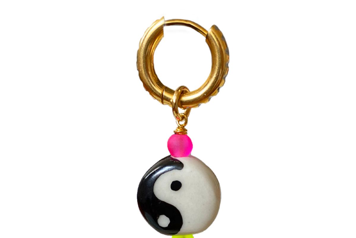 studs yin yang earring
