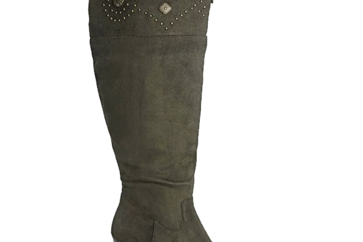 Meridian Stud Trim Over the Knee Boot