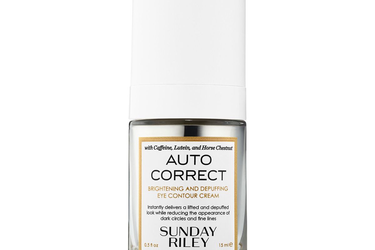sunday riley auto correct brightening and depuffing eye contour cream