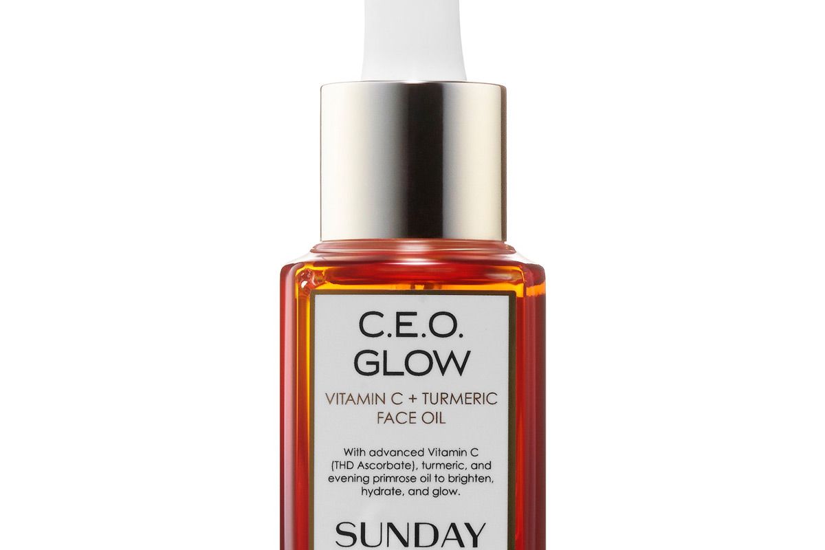 sunday riley ceo glow vitamin c plus turmeric face oil