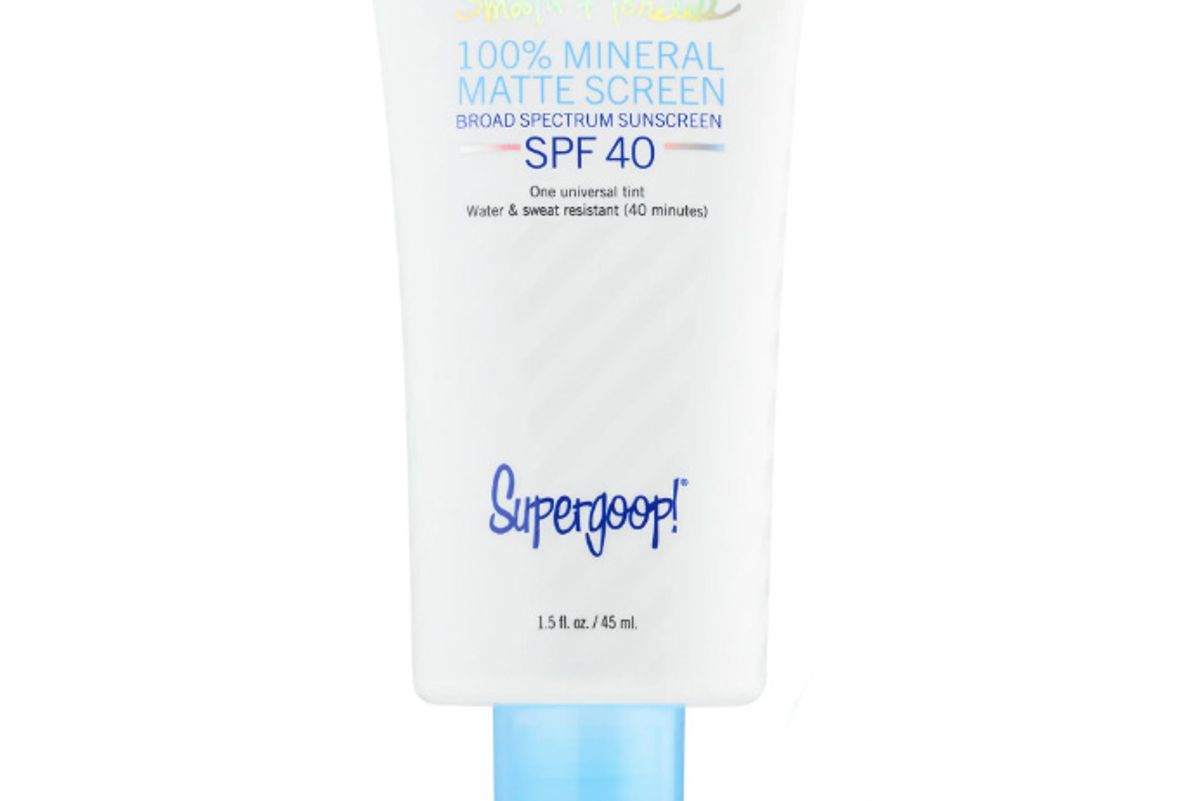 supergoop smooth and poreless 100 percent mineral matte sunscreen