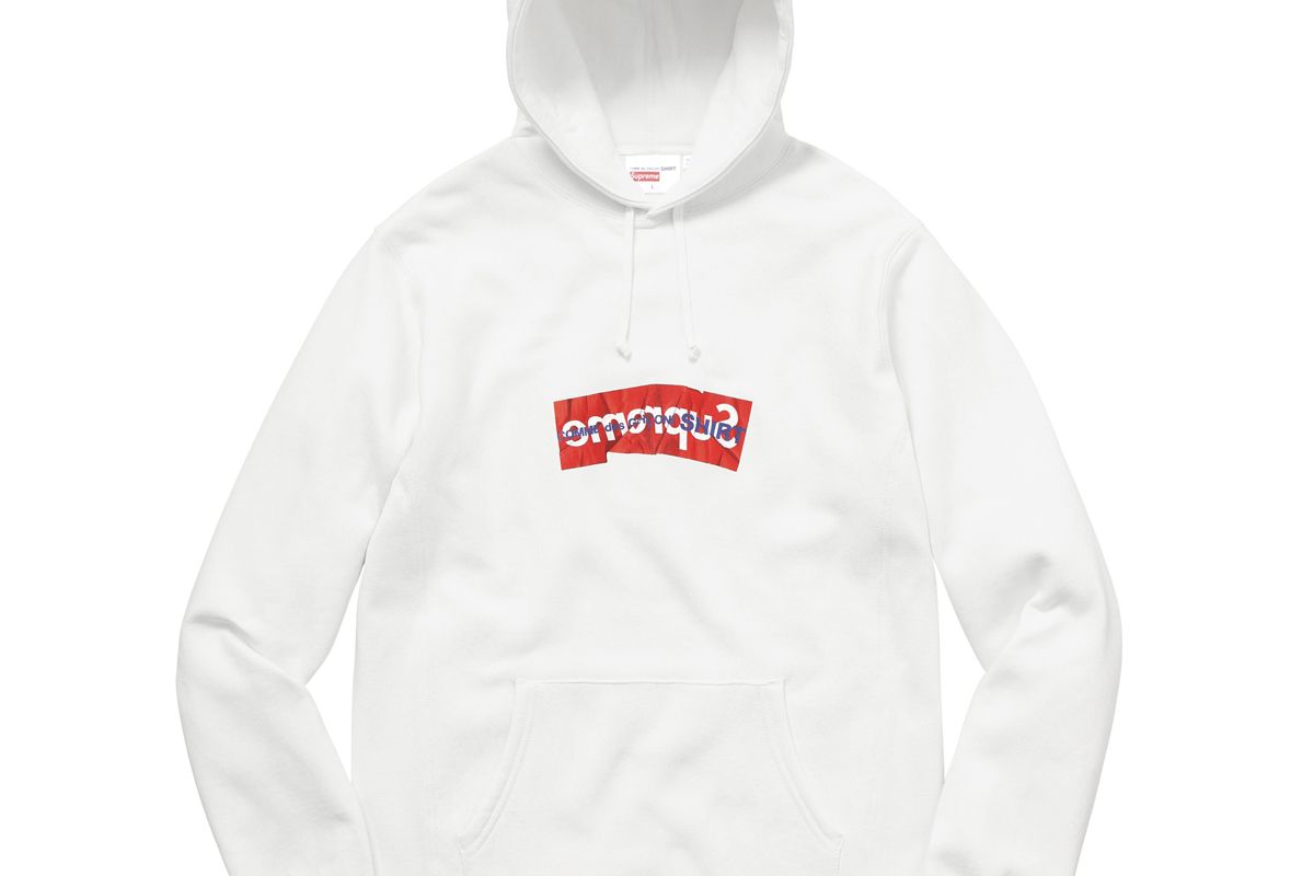 X Comme des Garçons Shirt Box Logo Hooded Sweatshirt