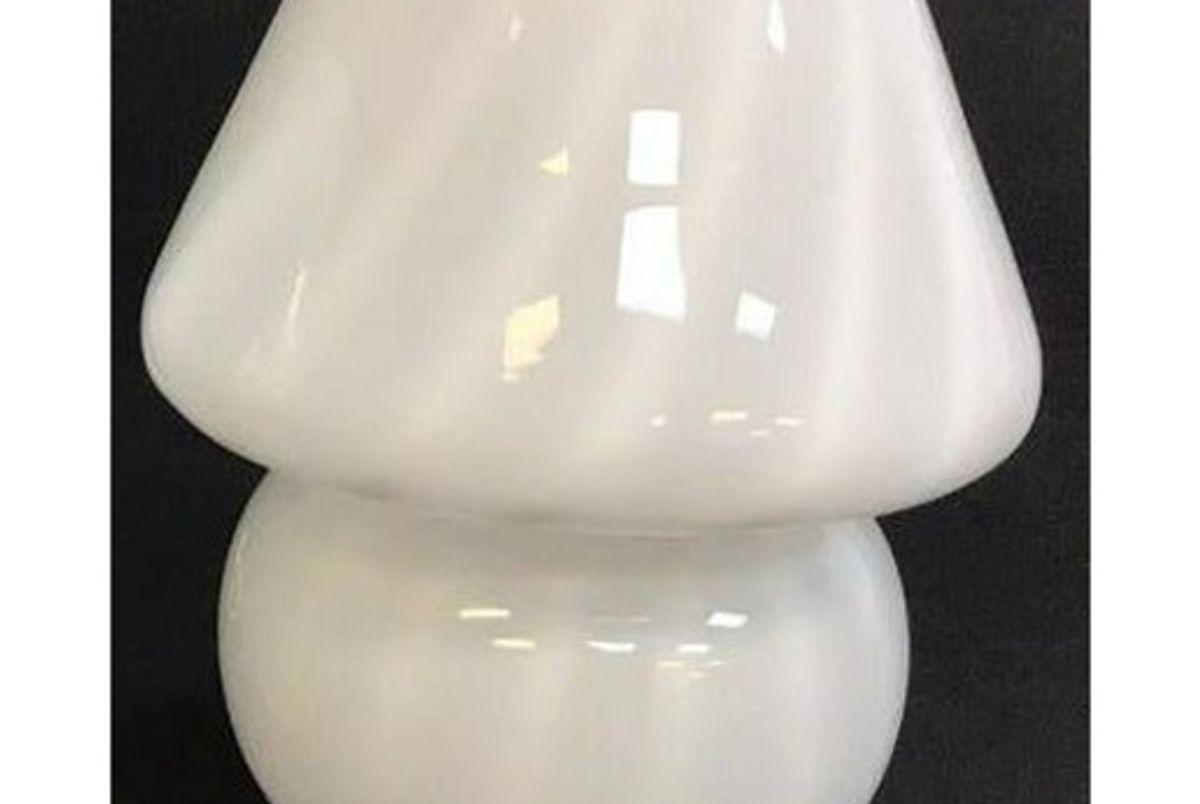 suuuupersaturday murano swirl stripe glass mushroom lamp