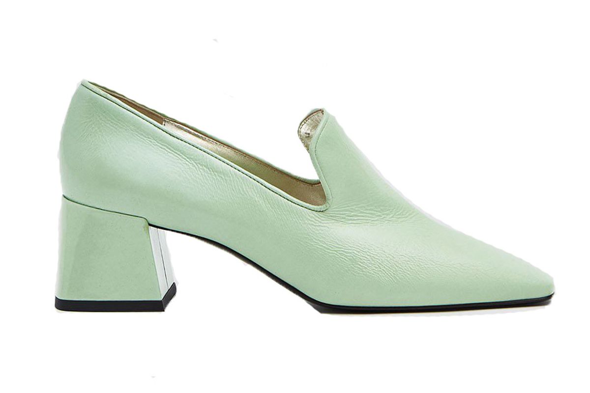 suzanne rae smoking loafer in jade