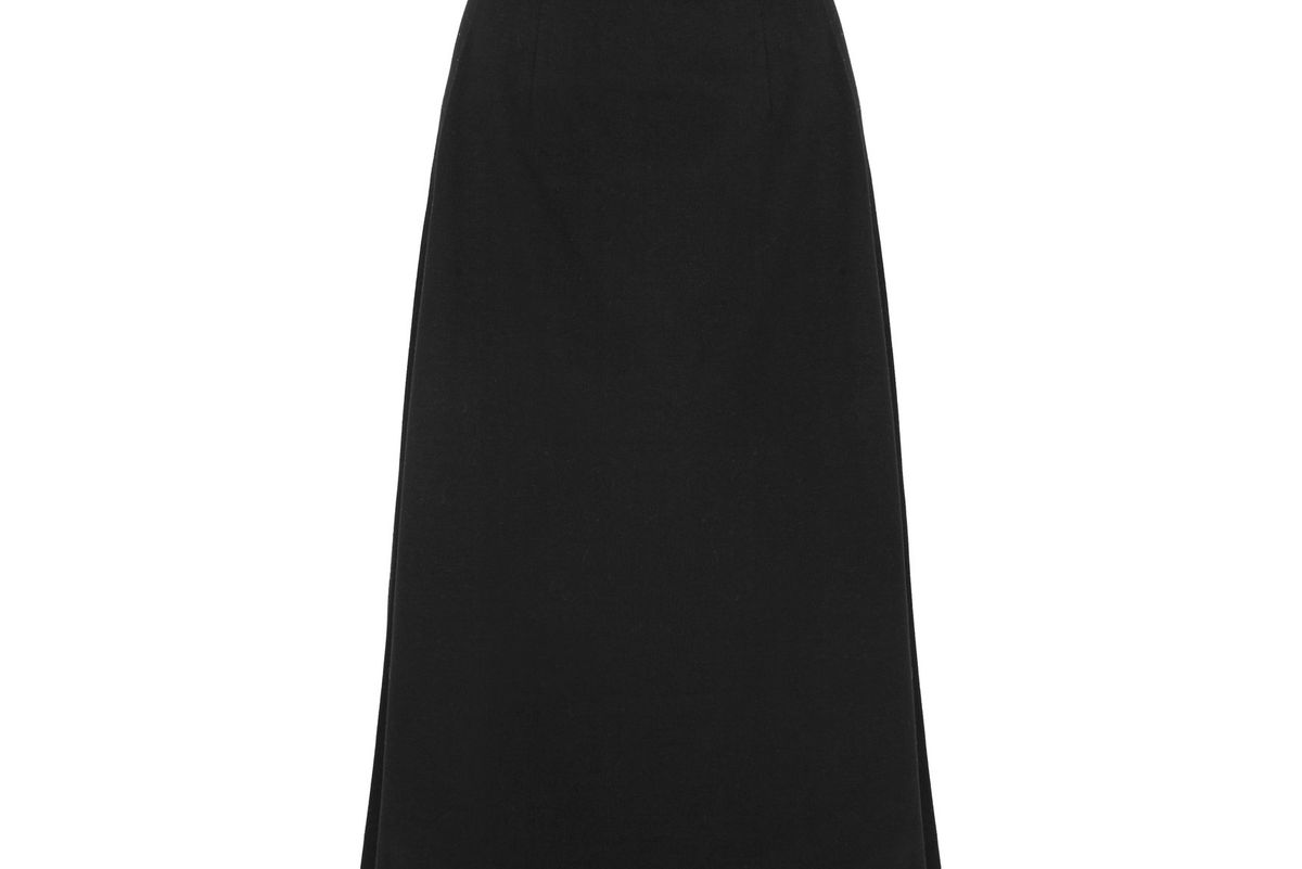 Cotton-jersey Midi Skirt