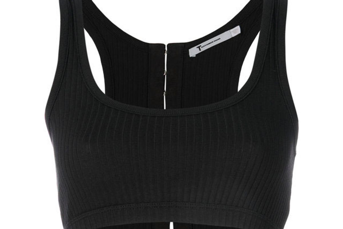 t by alexander wang ribbed crop top