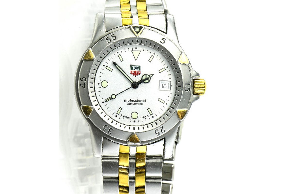tag heuer wd1221 two tone watch