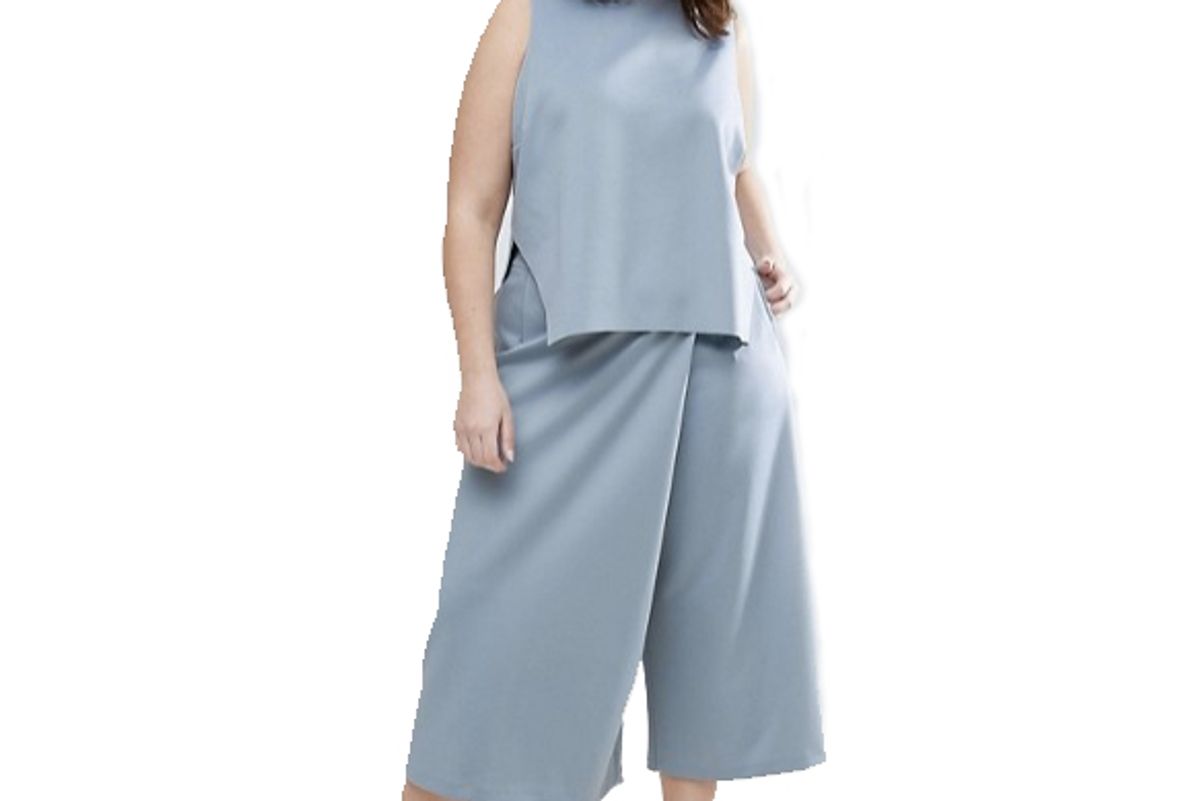 Curve Asymmetric Wrap Culotte