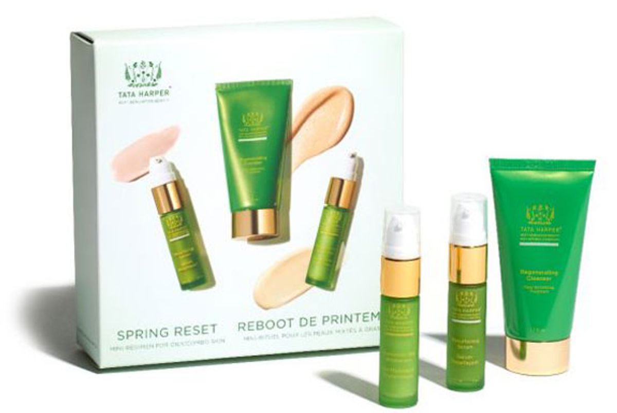 tata harper spring reset kit for oily combo skin