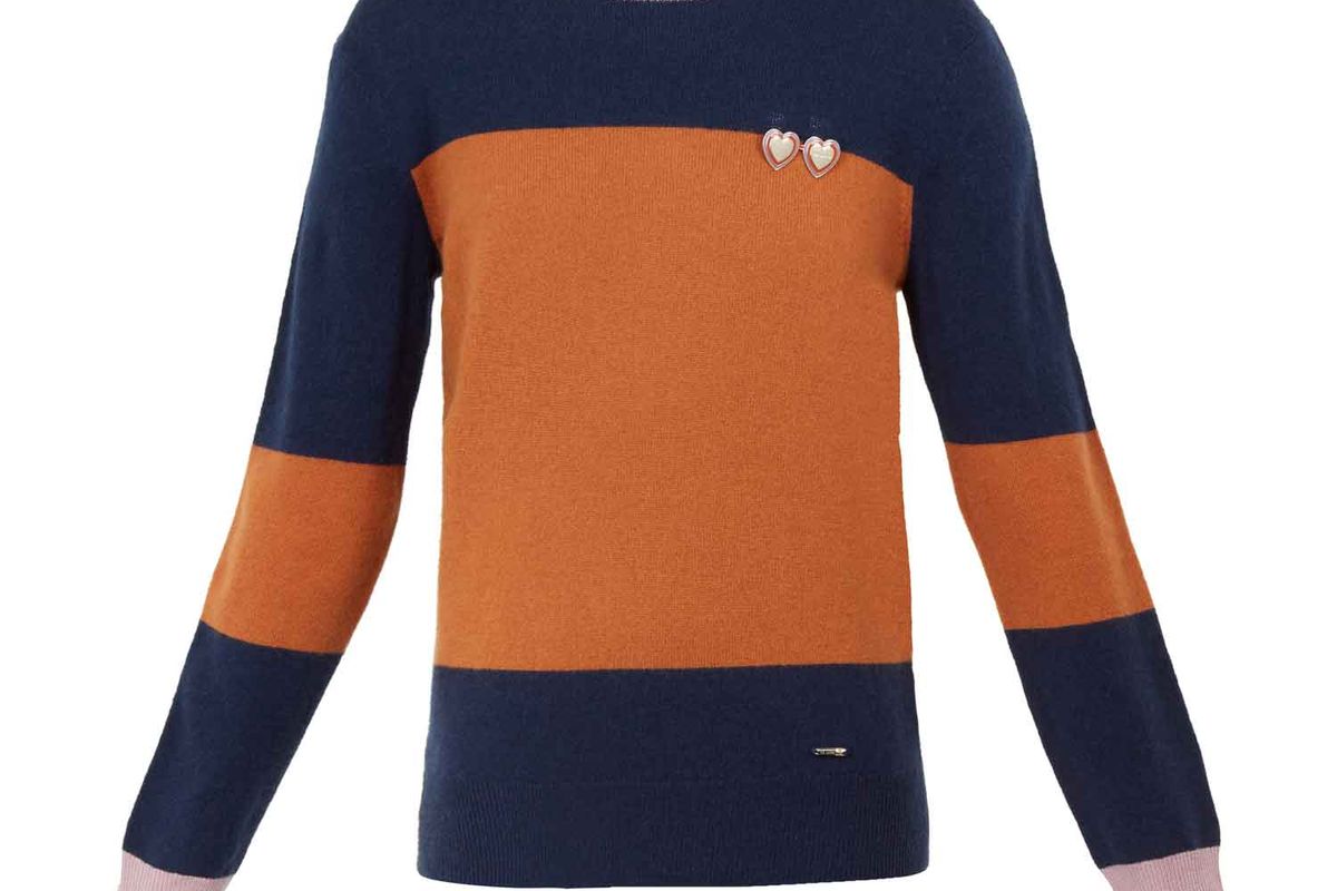 ted baker bryonny cashmere color block jumper