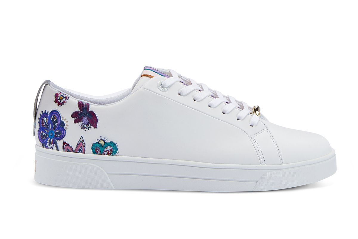 ted baker eritka embroidered sneakers