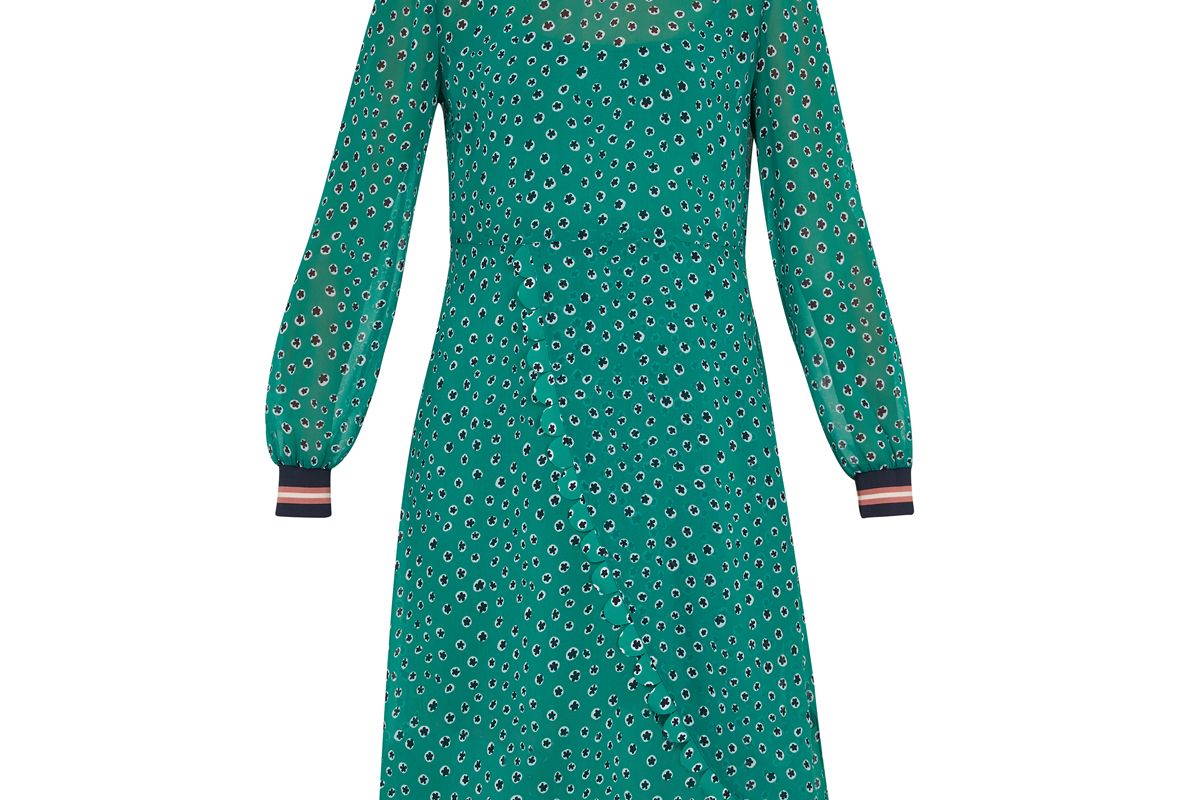 ted baker sibella floral dot wrap dress