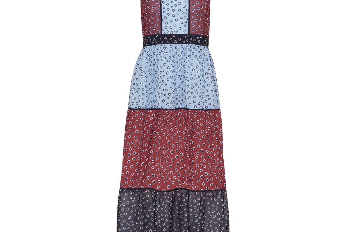 ted baker thyliaa floral dot midi dress