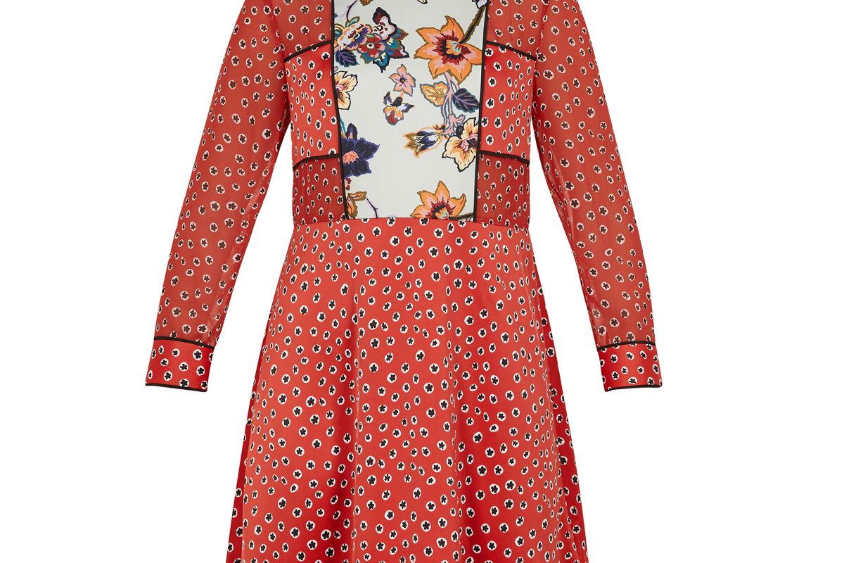 ted baker valoria floral mini dress