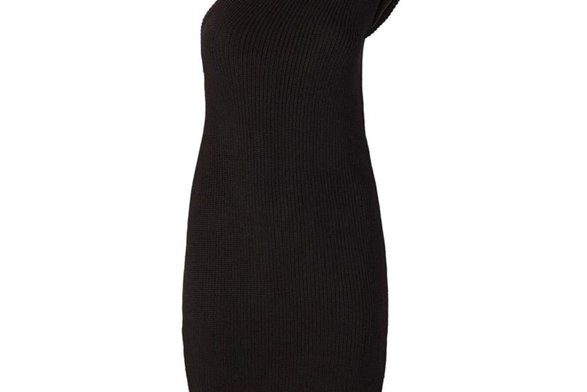 telfar black sweater tank dress