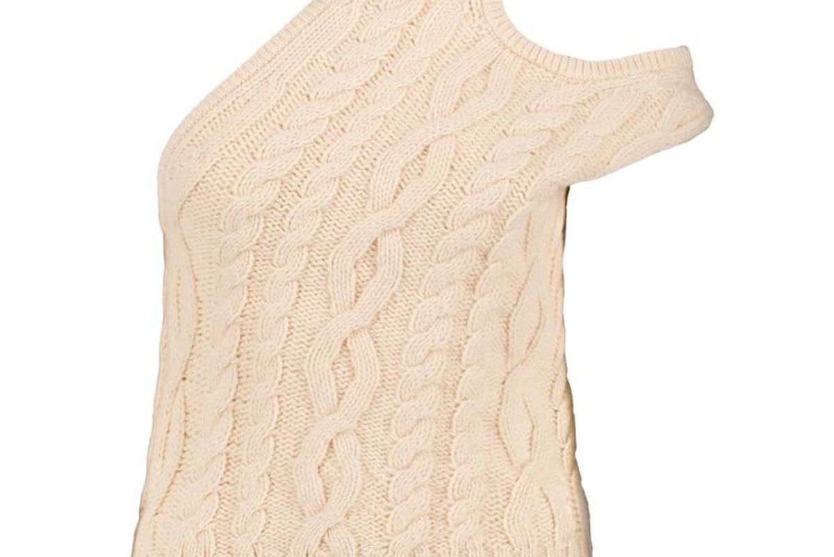 telfar off white half tank sweater