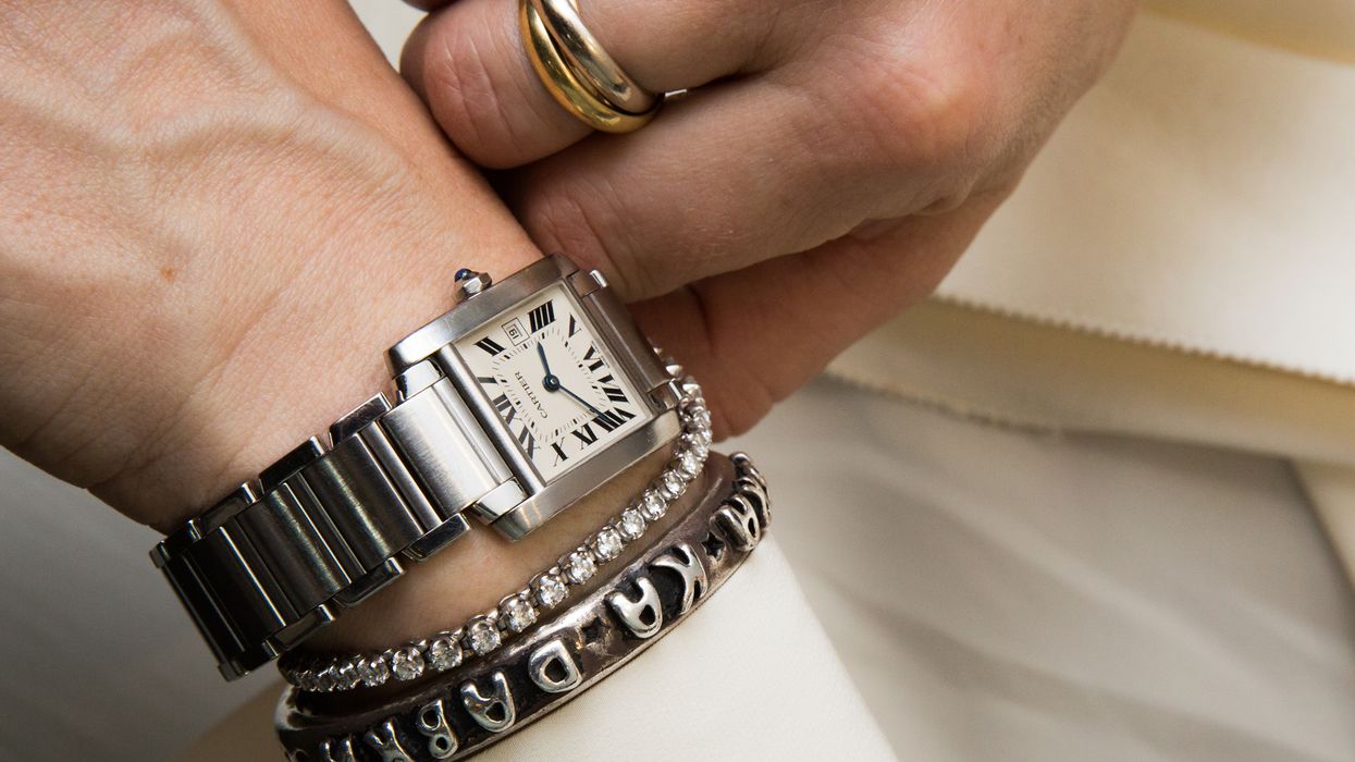 Wrist Stacking Ideas: Panthere De Cartier Watch, Love and Nail