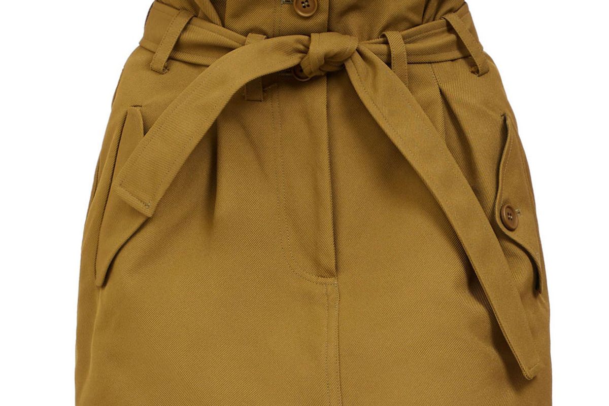 the attico paperbag waist mini skirt