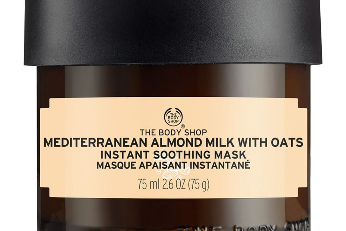the body shop mediterranean almond milk with oat instant soothing mask