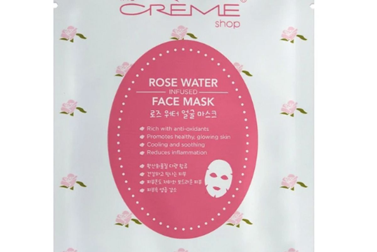 the creme shop rose water face mask