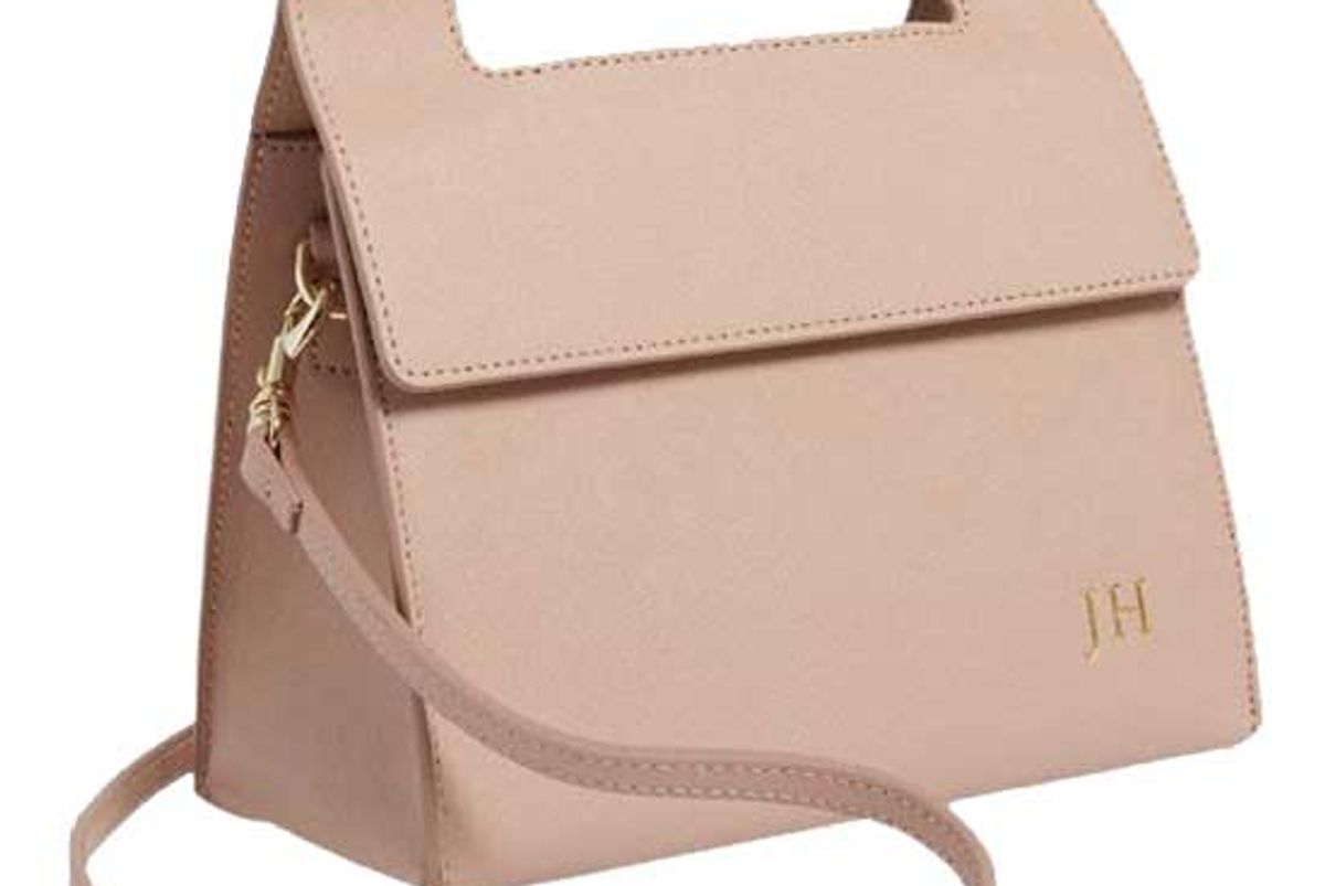 the daily edited taupe handle shoulder bag
