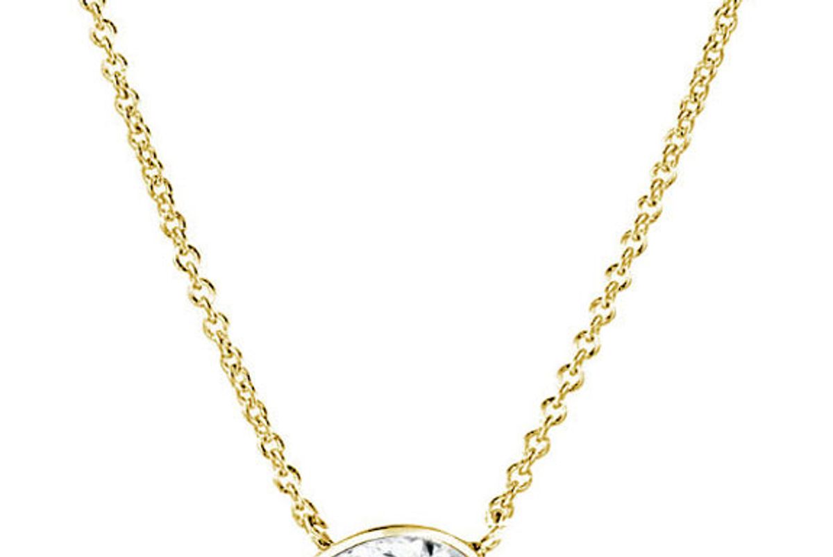 the forevermark tribute collection pear diamond necklace