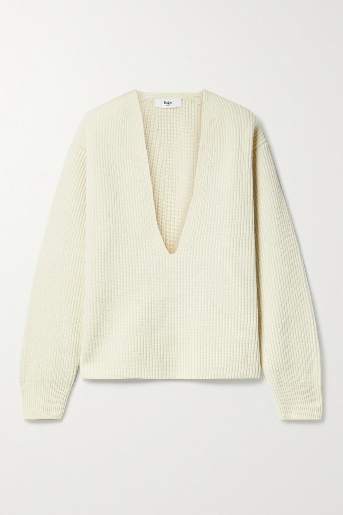 the frankie shop ribbed wool sweater