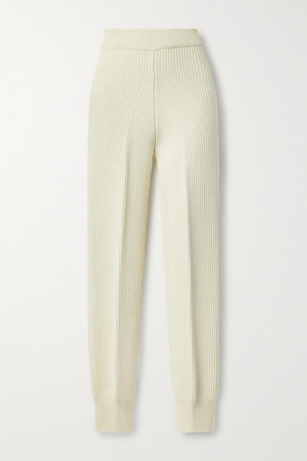 the frankie shop ribbed wool track pants
