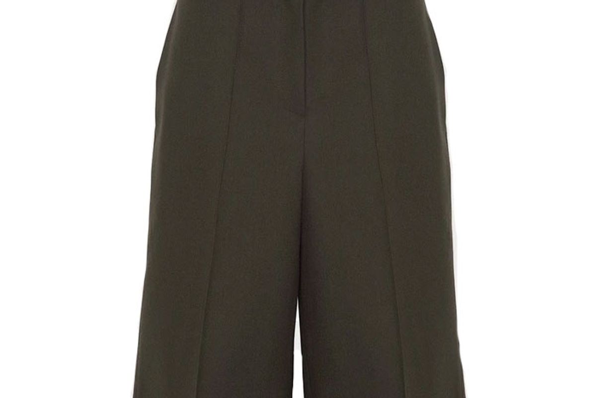 the frankie shop tailored pressed crease trouser shorts