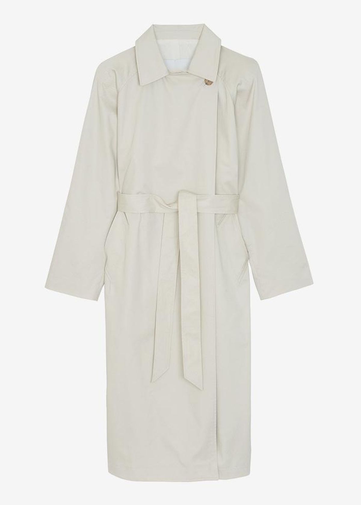 the frankie shop woven box shoulder trench