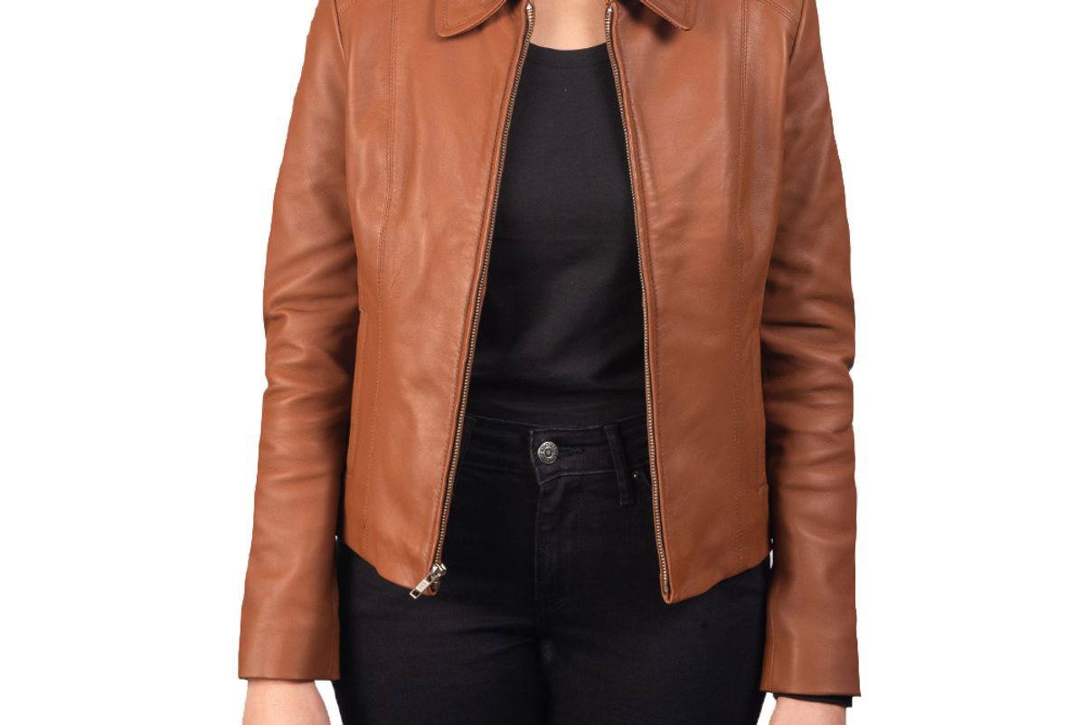 the jacket maker colette brown leather jacket