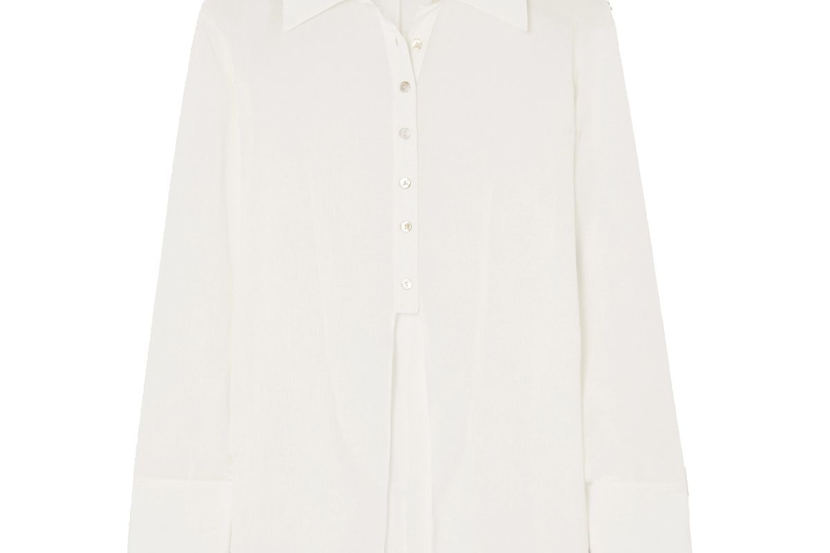 the line by k leomie shirt white