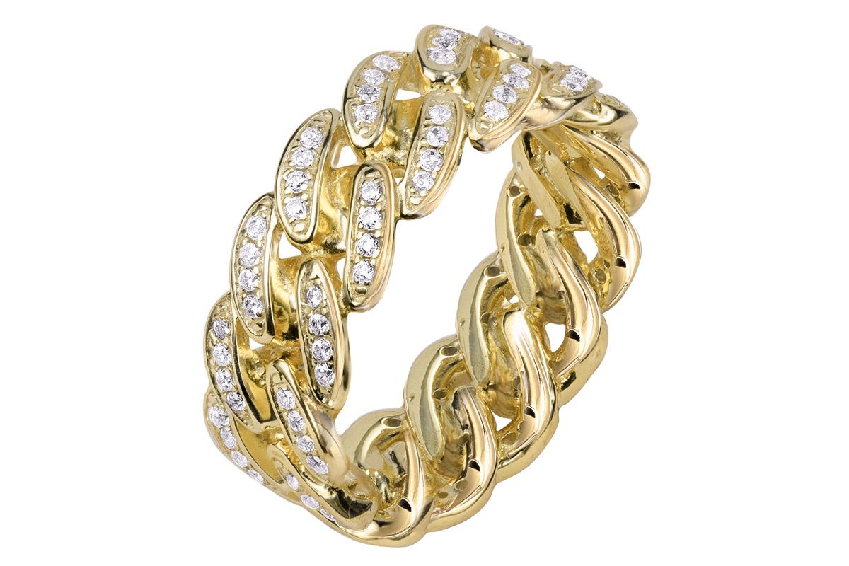 the m jewelers the iced cuban link ii ring