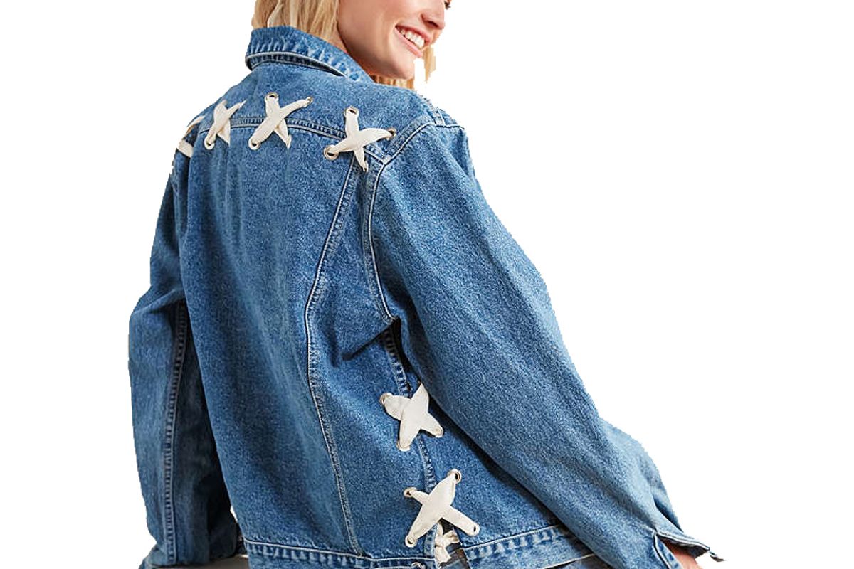 Urban Renewal Recycled Corset Denim Jacket