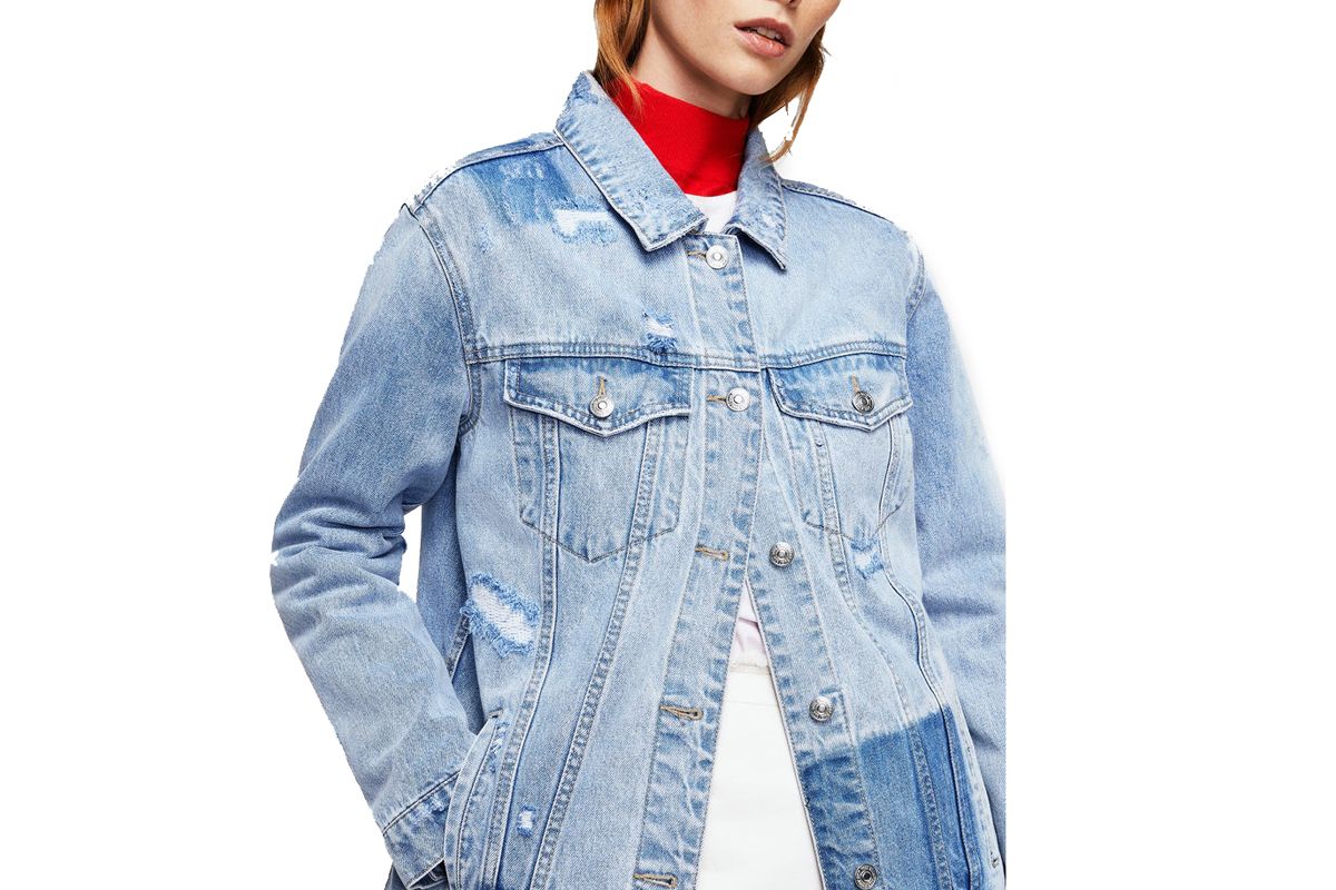 Rips Oversize Denim Jacket