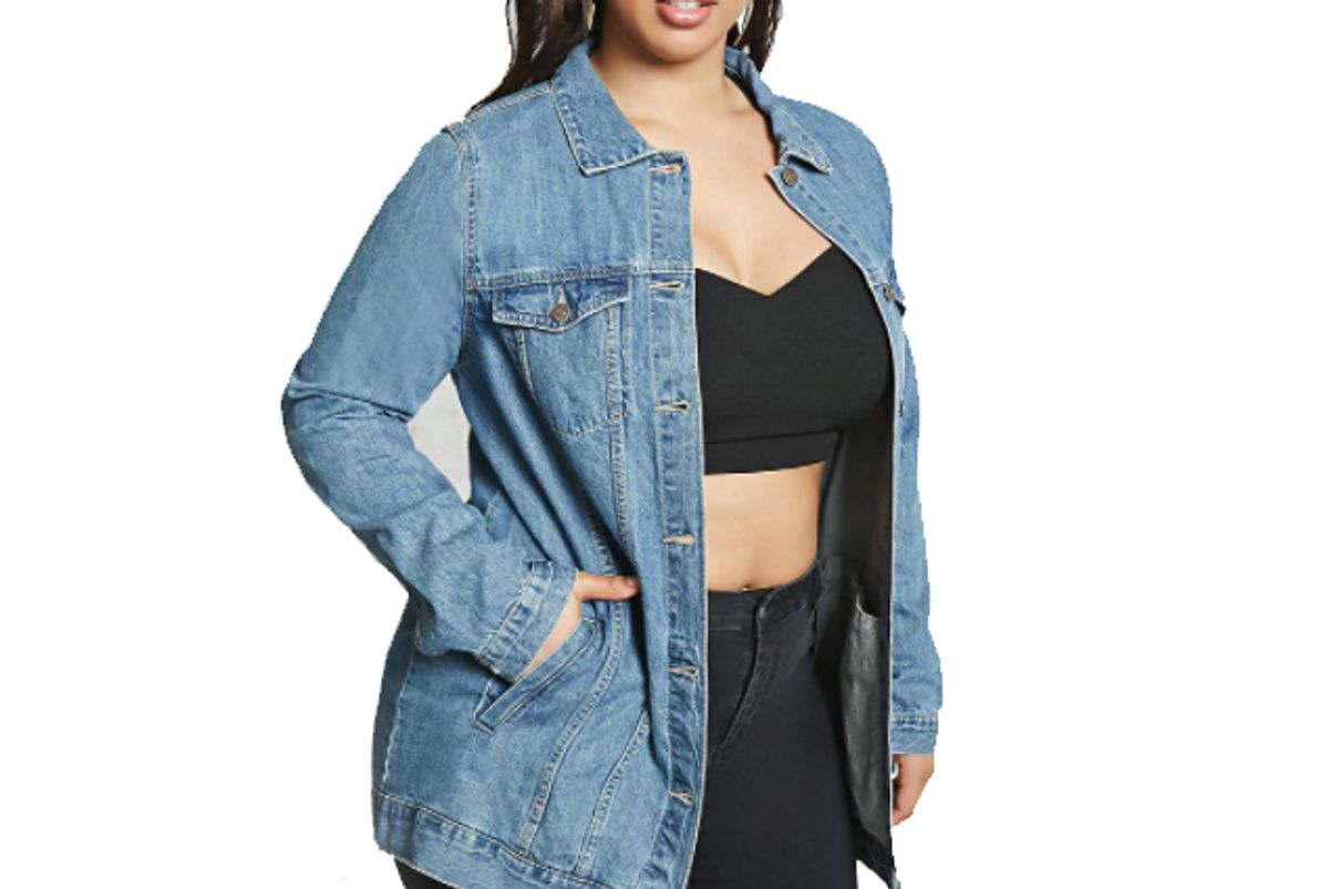 Plus Size Denim Jacket