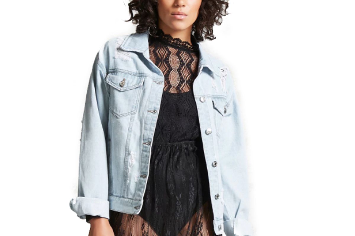 Distressed Denim Jacket