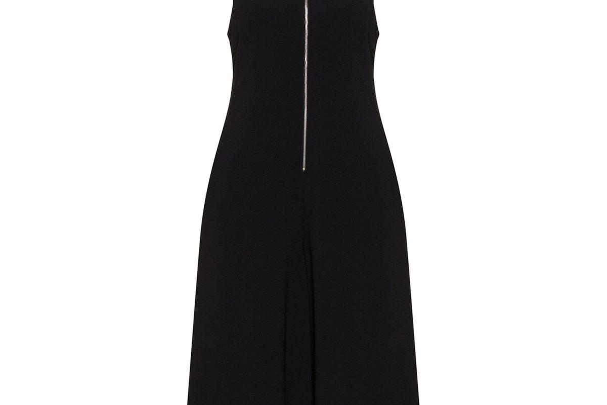 Zip Up Crepe Jumpsuit