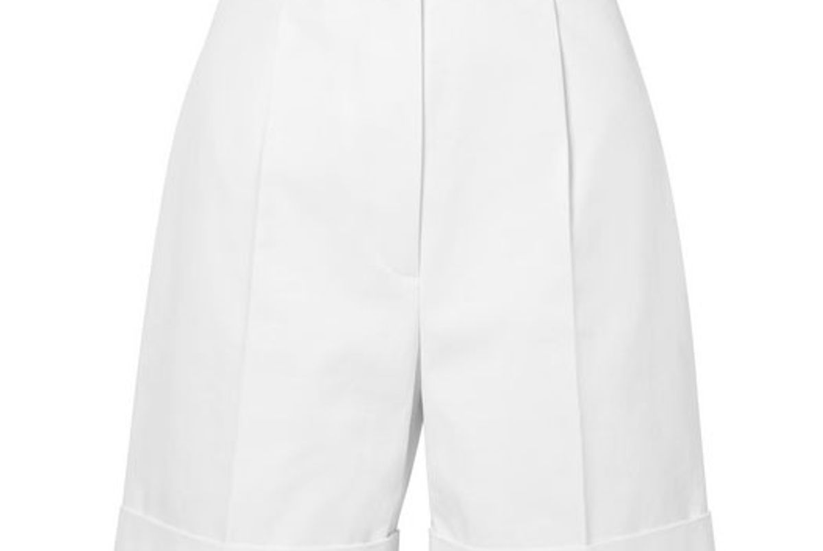 the row abby cotton twill shorts