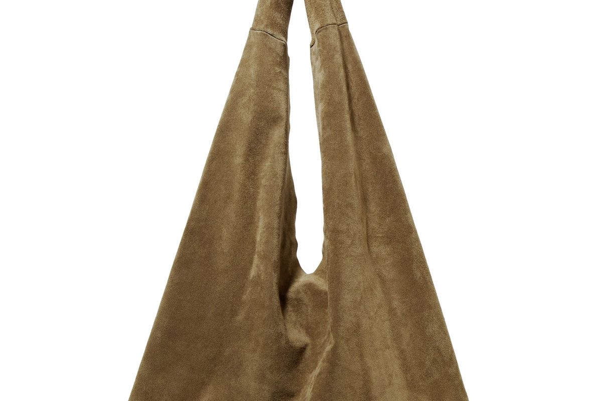 Bindle Suede Shoulder Bag